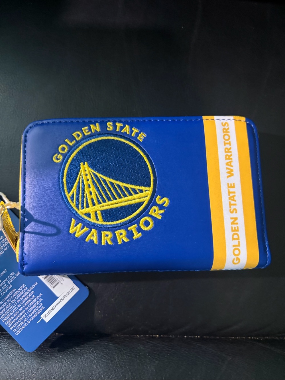 NBA Golden State Warriors Patch Icons Zip Around Wallet